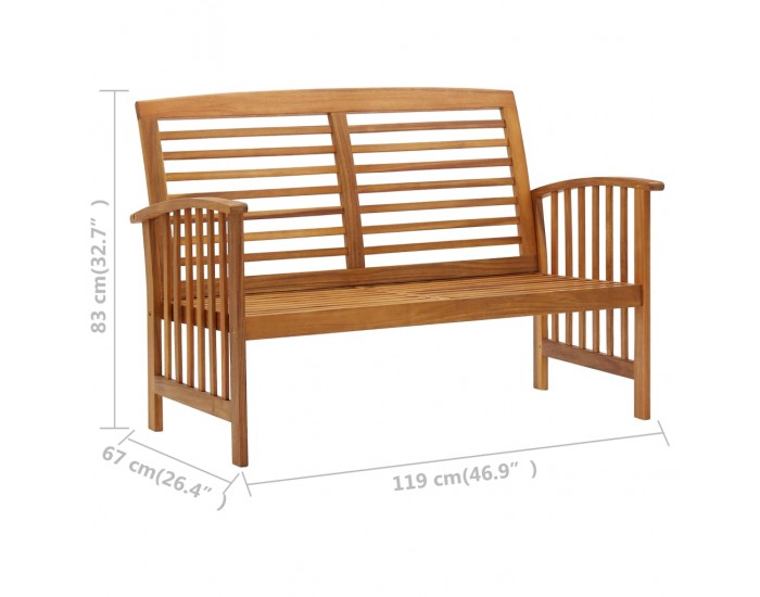 Sonata Градински комплект от 4 части, акациево дърво масив