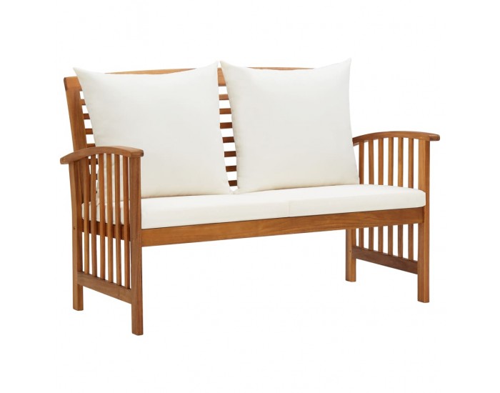 Sonata Градински комплект с възглавници, 3 части, акациево дърво масив