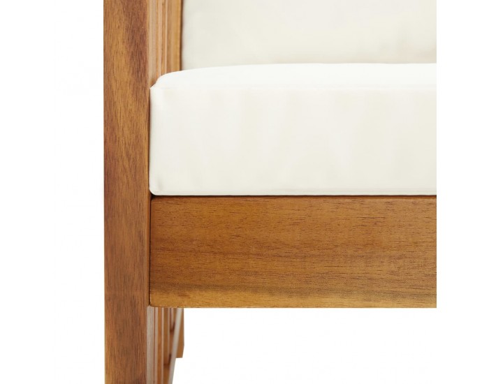 Sonata Градински комплект с възглавници, 3 части, акациево дърво масив