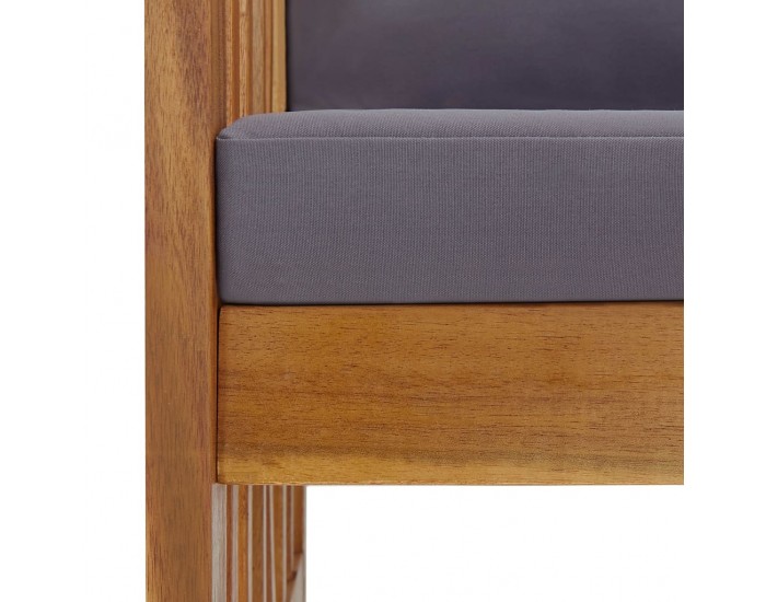 Sonata Градински комплект с възглавници, 3 части, акациево дърво масив