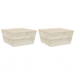 Sonata Градински маси 2 бр 60x60x30 см импрегнирана смърчова дървесина - Инструменти, Аксесоари за градината