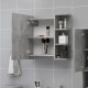 Sonata Шкаф за баня с огледало, бетонно сив, 62,5x20,5x64 см, ПДЧ