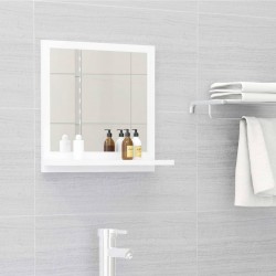 Sonata Огледало за баня, бяло, 40x10,5x37 см, ПДЧ - Шкафове за баня