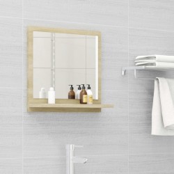 Sonata Огледало за баня, дъб сонома, 40x10,5x37 см, ПДЧ - Баня