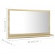 Sonata Огледало за баня, дъб сонома, 60x10,5x37 см, ПДЧ