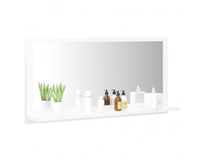 Sonata Огледало за баня, бяло, 80x10,5x37 см, ПДЧ