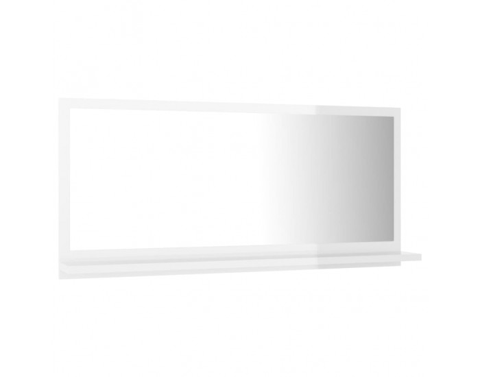 Sonata Огледало за баня, бял гланц, 80x10,5x37 см, ПДЧ