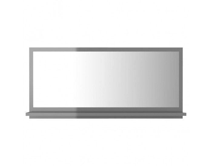 Sonata Огледало за баня, сив гланц, 80x10,5x37 см, ПДЧ