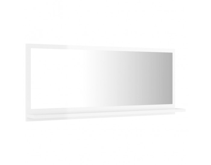 Sonata Огледало за баня, бял гланц, 90x10,5x37 см, ПДЧ