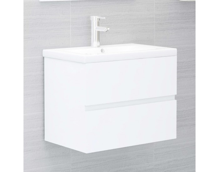 Sonata Долен шкаф за мивка, бял, 60x38,5x45 см, ПДЧ