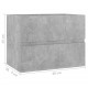 Sonata Долен шкаф за мивка, бетонно сив, 60x38,5x45 см, ПДЧ