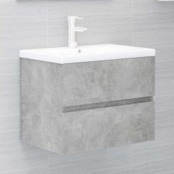 Sonata Долен шкаф за мивка, бетонно сив, 60x38,5x45 см, ПДЧ - Баня