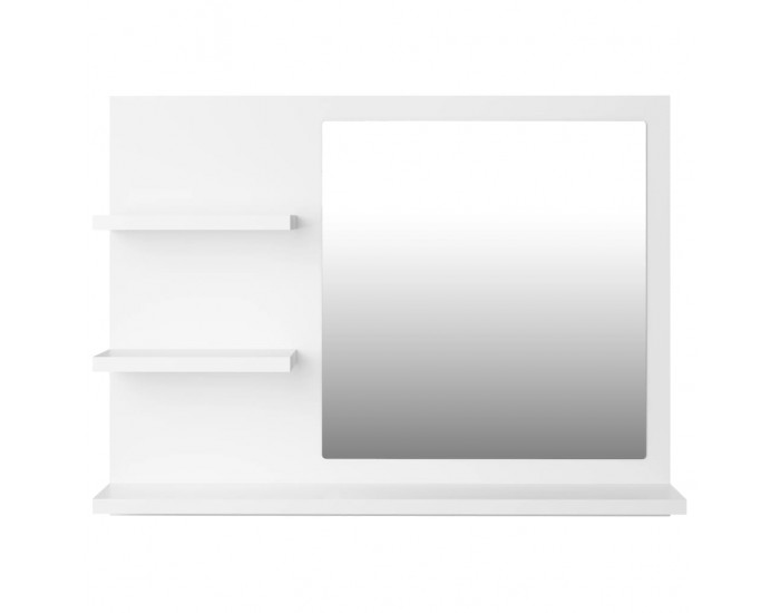 Sonata Огледало за баня, бяло, 60x10,5x45 см, ПДЧ