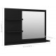 Sonata Огледало за баня, черно, 60x10,5x45 см, ПДЧ