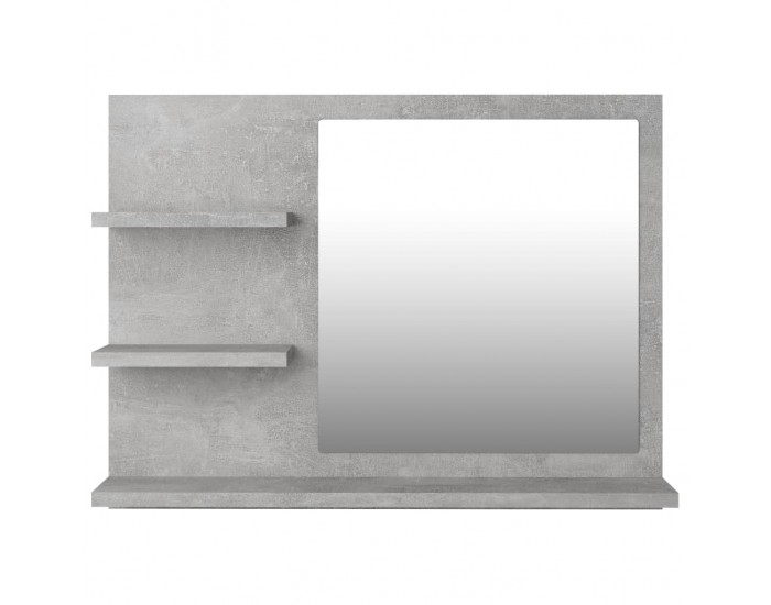 Sonata Огледало за баня, бетонно сиво, 60x10,5x45 см, ПДЧ