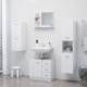 Sonata Огледало за баня, бял гланц, 60x10,5x45 см, ПДЧ