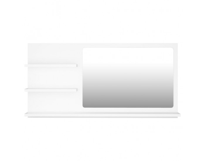 Sonata Огледало за баня, бял, 90x10,5x45 см, ПДЧ