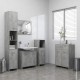 Sonata Шкаф за баня, бетонно сив, 60x33x80 см, ПДЧ