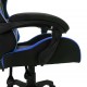 Sonata Геймърски стол RGB LED осветление синьо/черно изкуствена кожа