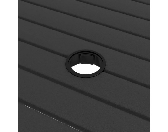 Sonata Градински трапезен комплект от 3 части, Textilene и стомана Sonata Градински трапезен комплект от 3 части, Textilene и стомана