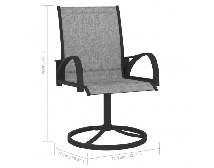 Sonata Градински трапезен комплект от 5 части, Textilene и стомана Sonata Градински трапезен комплект от 5 части, Textilene и стомана