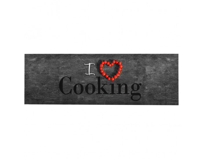 Sonata Кухненско килимче, перимо, надпис "Cooking", 60x300 см Sonata Кухненско килимче, перимо, надпис "Cooking", 60x300 см