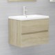 Sonata Комплект мебели за баня от 2 части, дъб сонома, ПДЧ