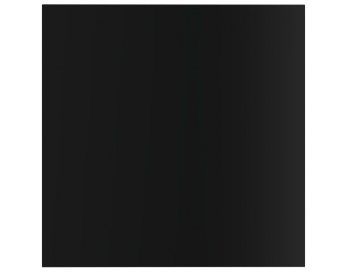 Sonata Рафтове за етажерка, 8 бр, черен гланц, 40x40x1,5 см, ПДЧ