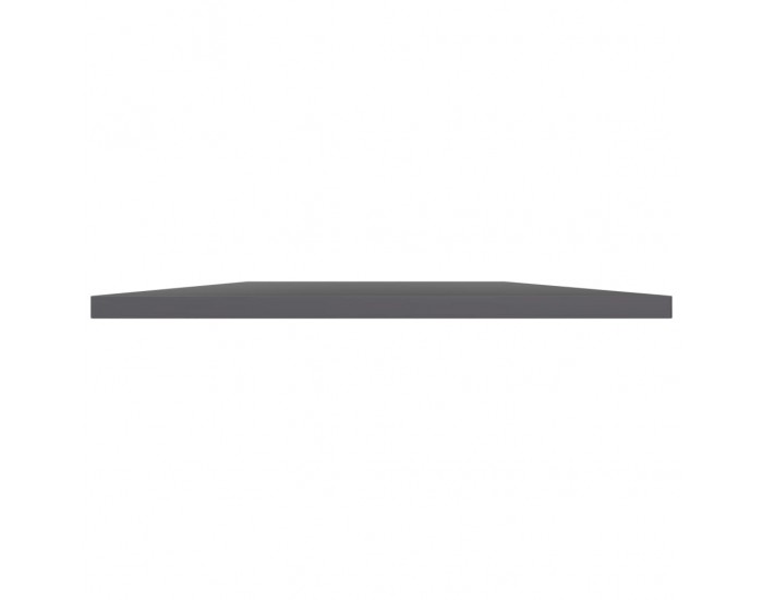 Sonata Рафтове за етажерка, 8 бр, сив гланц, 40x50x1,5 см, ПДЧ