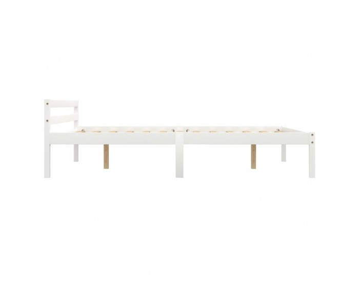 Sonata Рамка за легло с 2 чекмеджета, бяла, бор масив, 120x200 см