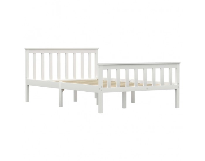 Sonata Рамка за легло с 2 чекмеджета, бяла, бор масив, 120x200 см