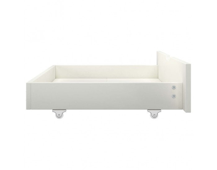 Sonata Рамка за легло с 2 чекмеджета, бяла, бор масив, 120x200 см