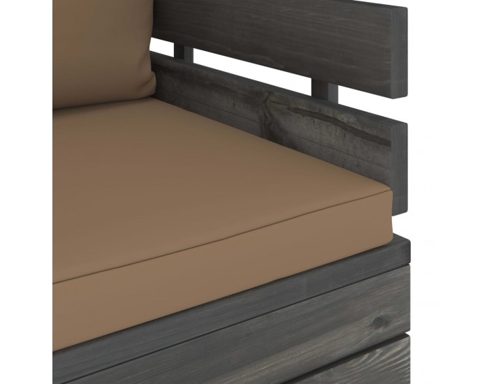 Sonata Градински фотьойл с възглавници, борова дървесина