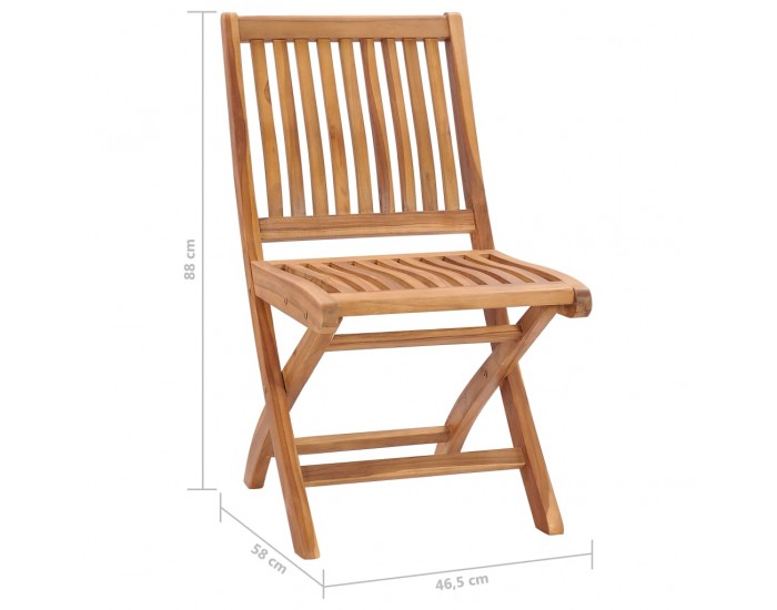 Sonata Градински столове 2 бр възглавници антрацит тиково дърво масив