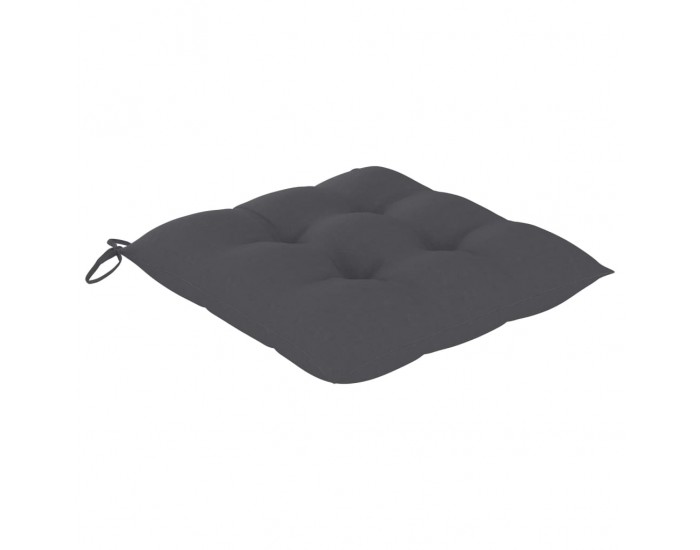 Sonata Градински столове 2 бр възглавници антрацит тиково дърво масив