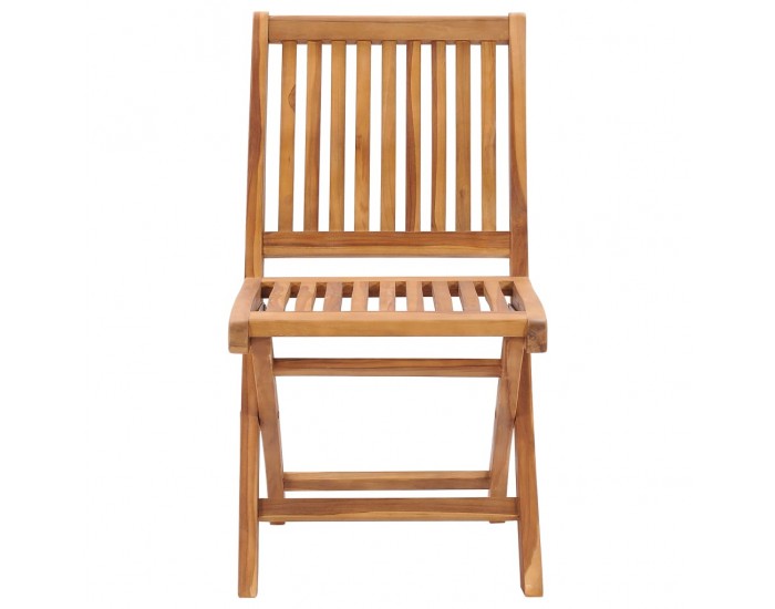 Sonata Градински столове 2 бр светлосини възглавници тик масив