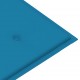 Sonata Градинска пейка със синьо шалте, 112 см, тик масив
