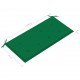 Sonata Градинска пейка със зелено шалте, 112 см, тик масив