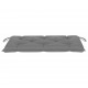 Sonata Градинска пейка със сива възглавница, 112 см, тик масив