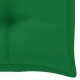 Sonata Градинска пейка със зелена възглавница, 112 см, тик масив