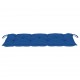 Sonata Градинска пейка със синьо шалте, 120 см, тик масив