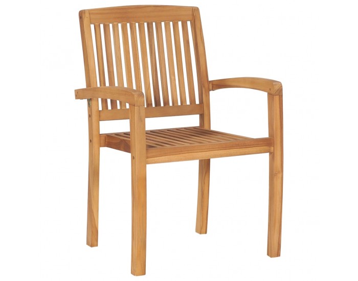 Sonata Градински столове 2 бр възглавници антрацит тиково дърво масив