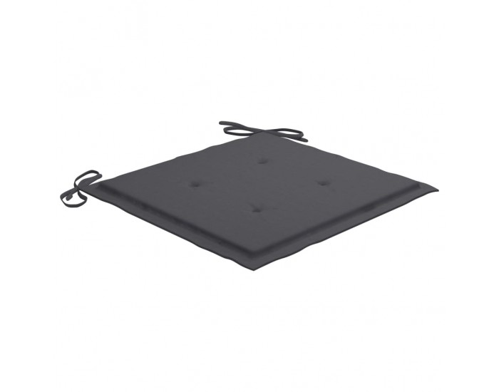 Sonata Градински столове 2 бр възглавници антрацит тиково дърво масив