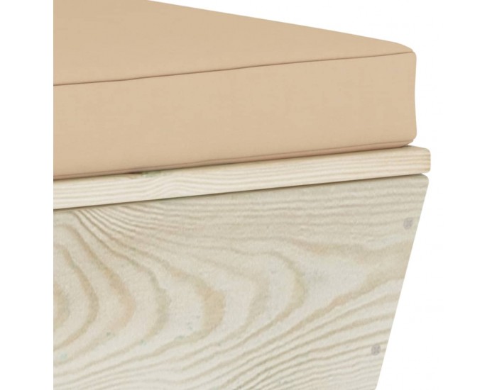 Sonata Градински палетен ъглов диван с възглавници, импрегниран смърч