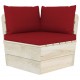 Sonata Градински 2-местен палетен диван възглавници импрегниран смърч