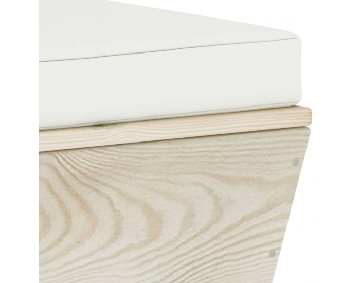 Sonata Градински лаундж комплект от палети 3 части с възглавници смърч