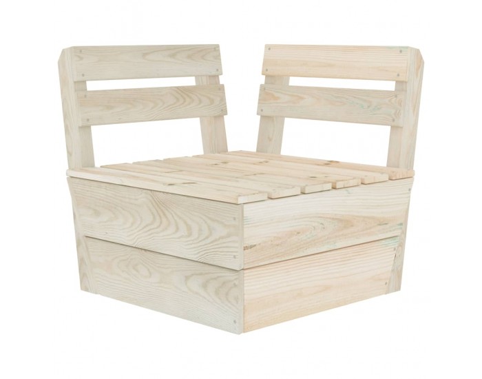 Sonata Градински лаундж комплект от палети 9 части импрегниран смърч