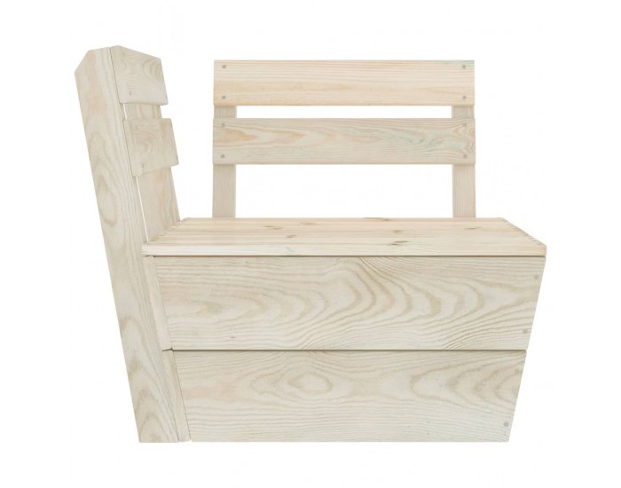 Sonata Градински лаундж комплект от палети 9 части импрегниран смърч