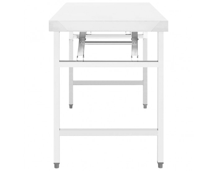 Sonata Кухненска сгъваема работна маса 85x60x80 см неръждаема стомана Sonata Кухненска сгъваема работна маса 85x60x80 см неръждаема стомана