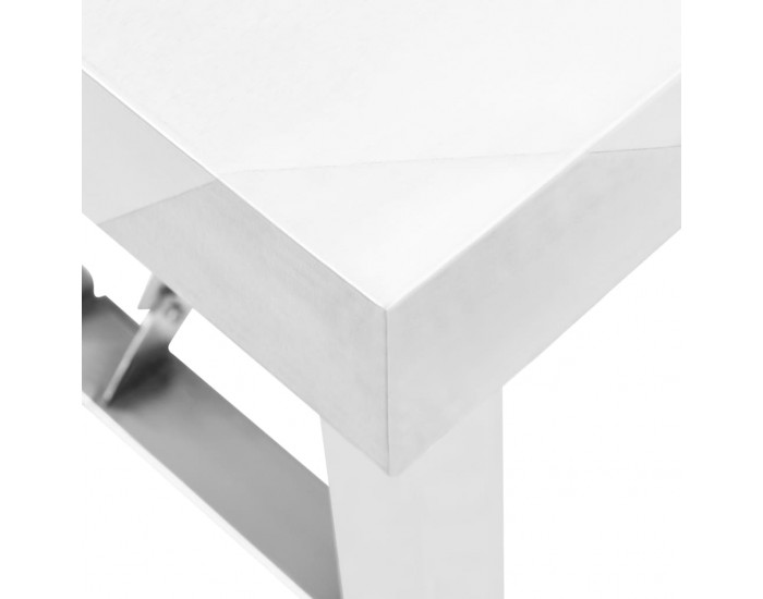 Sonata Кухненска сгъваема работна маса 100x60x80 см неръждаема стомана